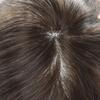 NinthAvenue Basics Toupee for Men Full French Lace Human Hair System For Men Bleached Knots Mens Hair Replacement System Breathable Full Lace Hairpiece8""X10""#310 Dark Brown with 10% gray-120% density view 4
