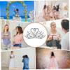 Beatifufu Bridal Swan Crown Alloy Tiara for Women Wedding Bride Jewelry Lightweight Elegant Headpiece with Sturdy Structure and Detailed Workmanship Stylish Side Comb Hair Accessory view 3
