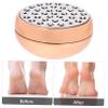 Beatifufu Manual Foot File for Exfoliating Calluses Portable Pedicure Tool for Smooth Feet Ergonomic Design Stainless Steel for Dead Skin Removal Rose Gold Finish view 2