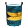 Bahamas Flag Circular Hamper Lasting Organization Bedroom Bathroom Dcor view 2