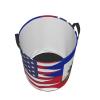 America Haiti Friendship Flag Circular Hamper Lasting Organization Bedroom Bathroom Dcor view 4