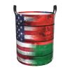 Us Madagascar America Flag Circular Hamper Lasting Organization Bedroom Bathroom Dcor view 2