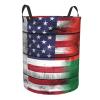 Us Madagascar America Flag Circular Hamper Lasting Organization Bedroom Bathroom Dcor view 3