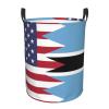 America Botswana Friendship Flag Circular Hamper Lasting Organization Bedroom Bathroom Dcor view 2