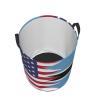 America Botswana Friendship Flag Circular Hamper Lasting Organization Bedroom Bathroom Dcor view 4
