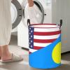 America Palau Friendship Flag Circular Hamper Lasting Organization Bedroom Bathroom Dcor view 1