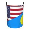 America Palau Friendship Flag Circular Hamper Lasting Organization Bedroom Bathroom Dcor view 2