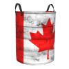 Canada Flag Circular Hamper Lasting Organization Bedroom Bathroom Dcor view 3