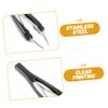 NOLITOY Retractable Eyebrow Professional Eyebrow Plucking Set Stainless Steel for Women Facial Hair Removal Kit Random Color view 3