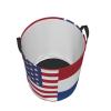 America Netherlands Friendship Flag Circular Hamper Lasting Organization Bedroom Bathroom Dcor view 4