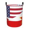 America Yugoslavia Friendship Flag Circular Hamper Lasting Organization Bedroom Bathroom Dcor view 2