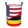 America Uganda Friendship Flag Circular Hamper Lasting Organization Bedroom Bathroom Dcor view 2
