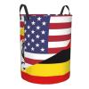 America Uganda Friendship Flag Circular Hamper Lasting Organization Bedroom Bathroom Dcor view 3