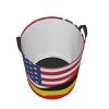 America Uganda Friendship Flag Circular Hamper Lasting Organization Bedroom Bathroom Dcor view 4