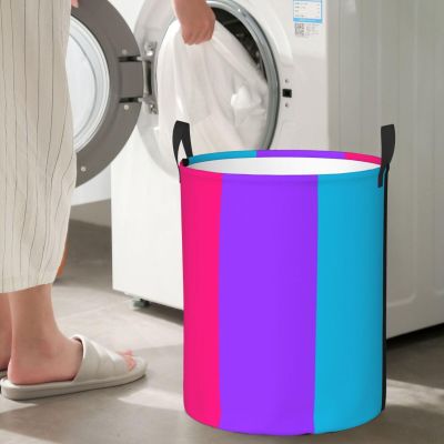 Androgyne Pride Flag Lgbtq Circular Hamper Lasting Organization Bedroom Bathroom Dcor