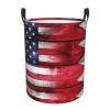 Us Bahrain America Flag Circular Hamper Lasting Organization Bedroom Bathroom Dcor view 2