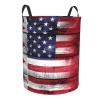 Us Bahrain America Flag Circular Hamper Lasting Organization Bedroom Bathroom Dcor view 3