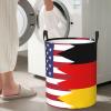 America Germany Friendship Flag Circular Hamper Lasting Organization Bedroom Bathroom Dcor view 1