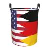 America Germany Friendship Flag Circular Hamper Lasting Organization Bedroom Bathroom Dcor view 2