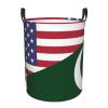 America Pakistan Friendship Flag Circular Hamper Lasting Organization Bedroom Bathroom Dcor view 2