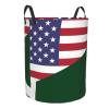 America Pakistan Friendship Flag Circular Hamper Lasting Organization Bedroom Bathroom Dcor view 3