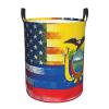 American Ecuadorian Flag Circular Hamper Lasting Organization Bedroom Bathroom Dcor view 2