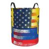 American Ecuadorian Flag Circular Hamper Lasting Organization Bedroom Bathroom Dcor view 3