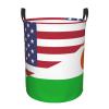 America Niger Friendship Flag Circular Hamper Lasting Organization Bedroom Bathroom Dcor view 2