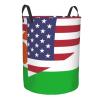 America Niger Friendship Flag Circular Hamper Lasting Organization Bedroom Bathroom Dcor view 3