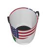 America Italy Friendship Flag Circular Hamper Lasting Organization Bedroom Bathroom Dcor view 4