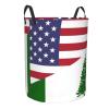 America Norfolk Island Friendship Flag Circular Hamper Lasting Organization Bedroom Bathroom Dcor view 3