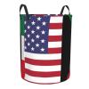 America Kuwait Friendship Flag Circular Hamper Lasting Organization Bedroom Bathroom Dcor view 3