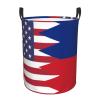 America Liechtenstein Friendship Flag Circular Hamper Lasting Organization Bedroom Bathroom Dcor view 2