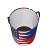 America Liechtenstein Friendship Flag Circular Hamper Lasting Organization Bedroom Bathroom Dcor view 4