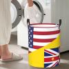 America Niue Friendship Flag Circular Hamper Lasting Organization Bedroom Bathroom Dcor view 1