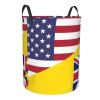 America Niue Friendship Flag Circular Hamper Lasting Organization Bedroom Bathroom Dcor view 3