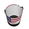 America Egypt Friendship Flag Circular Hamper Lasting Organization Bedroom Bathroom Dcor view 4