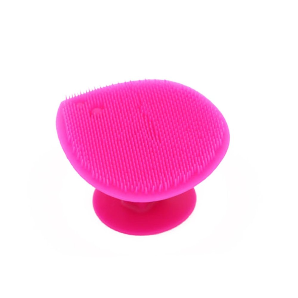 Beavorty 4pcs Silicone Facial Cleansing Brush Cups Gentle Face Scrubber for Skin Types Non-Abrasive Comfortable to Hold for Daily Use Orange Rose Green