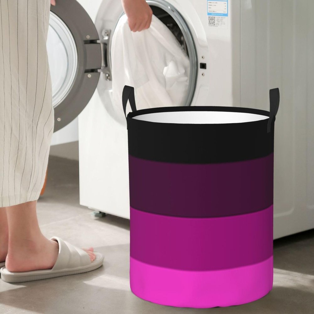 Aromantic Pride Flag Lgbtq Circular Hamper Lasting Organization Bedroom Bathroom Dcor
