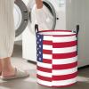America Liberia Friendship Flag Circular Hamper Lasting Organization Bedroom Bathroom Dcor view 1