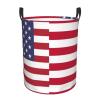 America Liberia Friendship Flag Circular Hamper Lasting Organization Bedroom Bathroom Dcor view 2