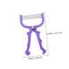 NOLITOY Household Facial Hair Threader Tool for Women Manual Hair Remover for Chin Cheeks Neck and Upper Lip Epilator Non-skid Handle Random Color view 2
