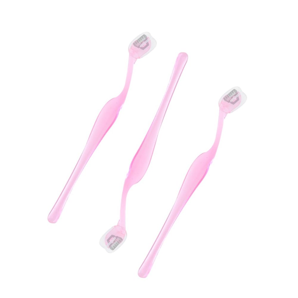 Gogogmee Mini Eyebrow Razor Trimmer 3pcs Facial Eyebrow Shaver Safety Foil for Easy Styling Random Color