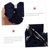 PLAFOPE 3pcs Bow Headdress Hair Lace and Rhinestone Accessories for Women Elegant Elastic Hair Clips for Office Parties and Everyday Use view 4