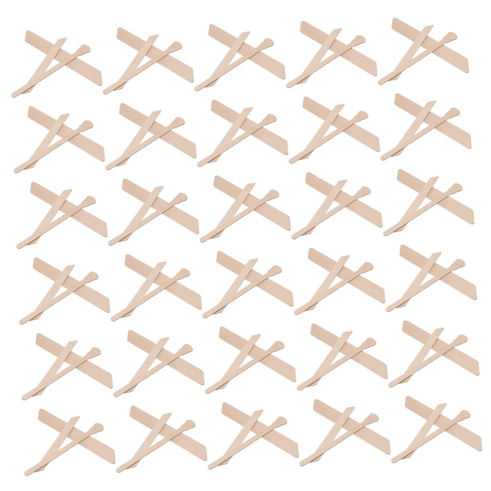 Didiseaon Gentle Hair Removal 150pcs Wooden Wax Strips Kit Applicator Perfect for Home Use