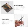 Didiseaon 1set Beard Grooming for Men Beard Care Accessories Scissors Comb and Brush for Easy Styling and Trimming for Bearded Men view 2