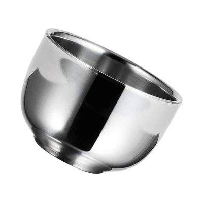Didiseaon 1pc Stainless Steel Shaving Bowl for Men Rustproof Shaving Container for Travel Compact Design Easy to Clean for Home Barbers and Salons