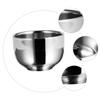 Didiseaon 1pc Stainless Steel Shaving Bowl for Men Rustproof Shaving Container for Travel Compact Design Easy to Clean for Home Barbers and Salons view 2