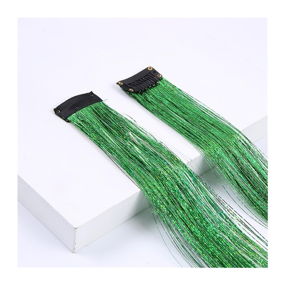 Hair Extensions Clip In Hair Extensions Colored Hair Extensions 22Inch Straight Color Clip in on Hair Extension Rainbow Party Highlights Synthetic Hairpiece for Girls Hair Extensions Clip in (Color :