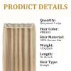 Hair Extensions Hair Clip In Hair Extensions Real Human Hair One Piece Hair Extensions One Piece Clip in Hair Extensions for women Straight Hair with 5 Clips (Highlight Color #8/613) Hair Extensions C view 3